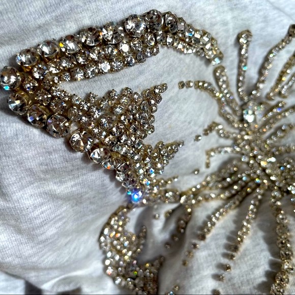 Twisted Heart Swarovski Butterfly Jacket with Giant Crystal Bling Butterfly - Picture 4 of 13